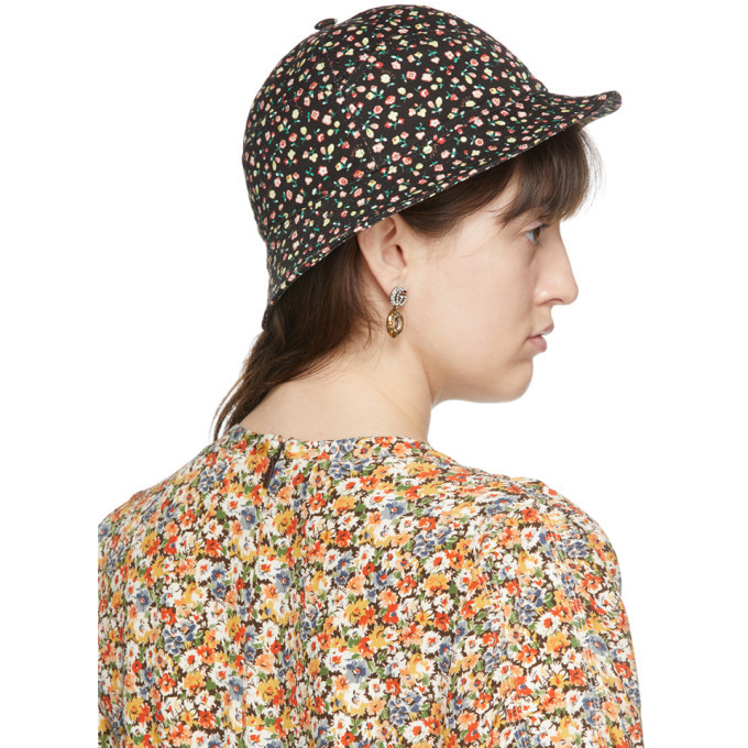 Gucci Black Liberty London Edition Floral Bucket Hat Gucci