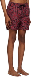 Ksubi Red Digi Swim Shorts