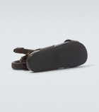 Saint Laurent Helios Cassandre leather sandals