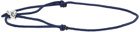 Le Gramme Navy 'Le 1 Gramme' Cord Bracelet