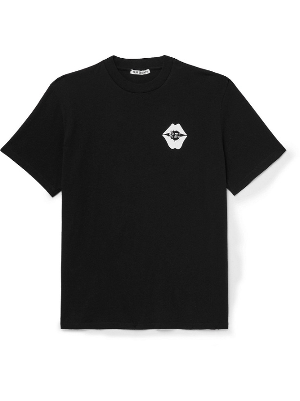 Photo: OUR LEGACY - Box Printed Cotton-Jersey T-Shirt - Black