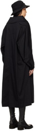 Y's Black Long Cape Coat
