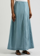 BY Malene Birger Isoldas Satin Maxi Skirt Light Blue