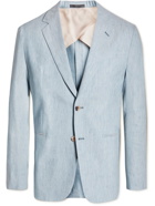 Paul Smith - Virgin Wool, Linen and Silk-Blend Suit Jacket - Blue