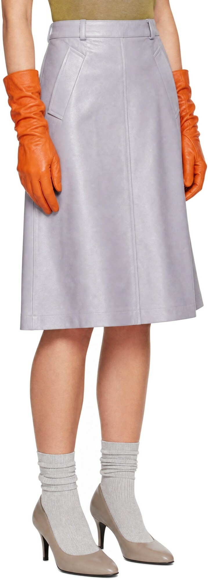 Nicklas Skovgaard Gray Clothilde Midi Skirt