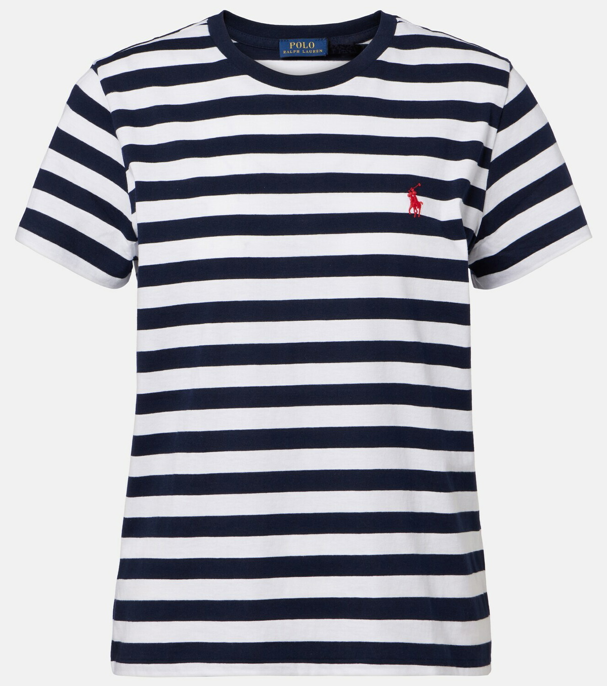 Polo Ralph Lauren Logo striped cotton jersey T-shirt