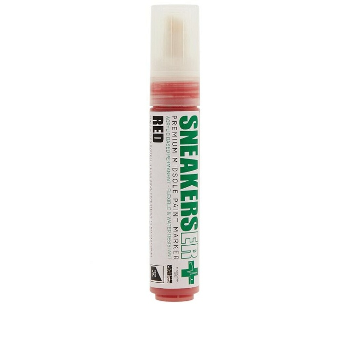 Photo: Sneakers ER Midsole Paint Pen - 10mm Chisel Tip in Red