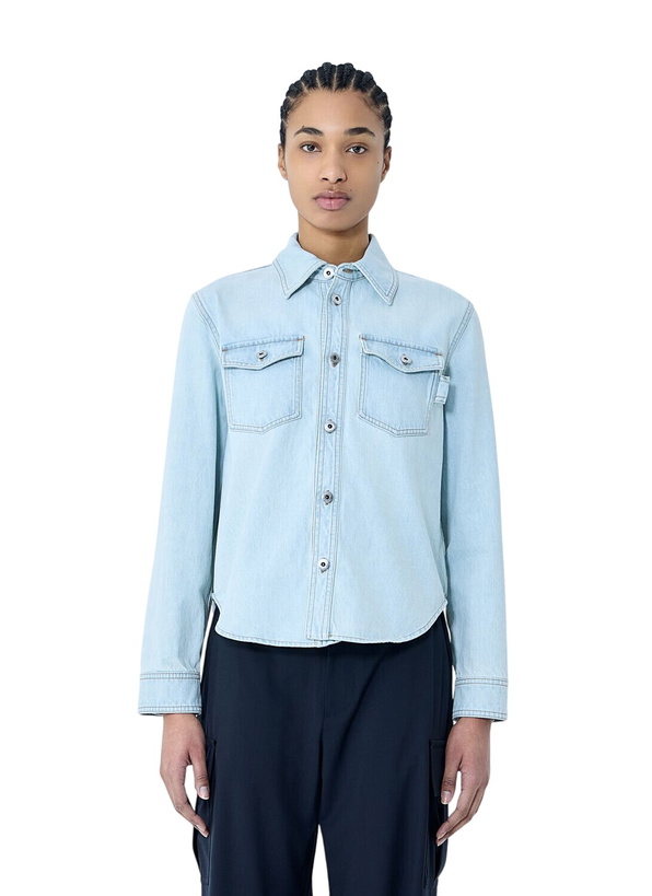 Photo: Bottega Veneta Extra Bleach Denim Shirt