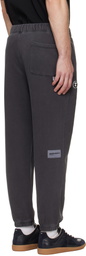 AAPE by A Bathing Ape Gray 'AAPENOW' Moonface Jogger Sweatpants
