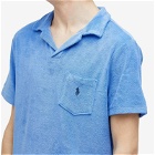 Polo Ralph Lauren Men's Cotton Terry Polo Shirt in Harbour Island Blue