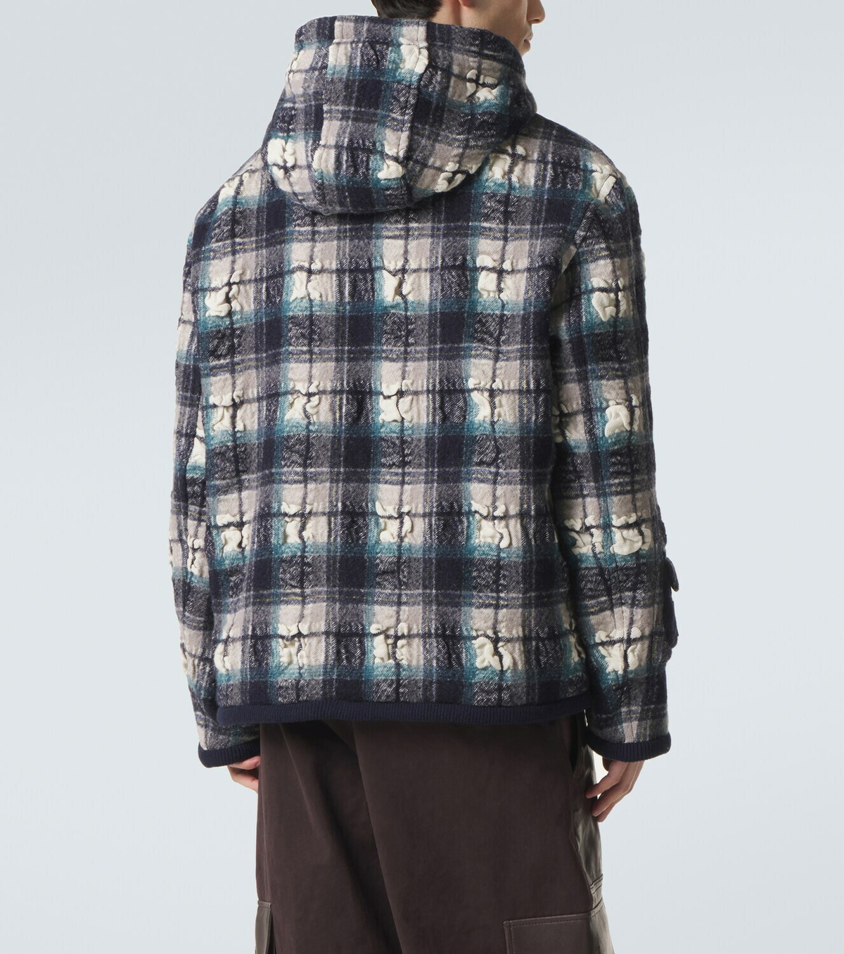 Loewe Plaid wool and linen jacket