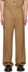 DRAE SSENSE Exclusive Beige Oblique Trousers