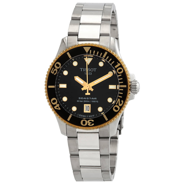 Photo: Tissot Seastar 1000 Quartz Black Dial Unisex Watch T1202102105100