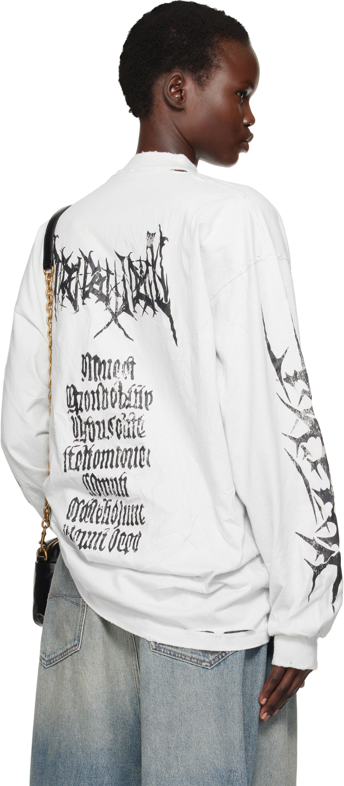 Balenciaga Off-White AI Metal Longsleeve T-shirt Balenciaga