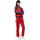Marc Jacobs Red and Navy Logo Track Jacket