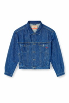 Diesel Trucker jacket in denim - Denim Jackets Mens in Blue