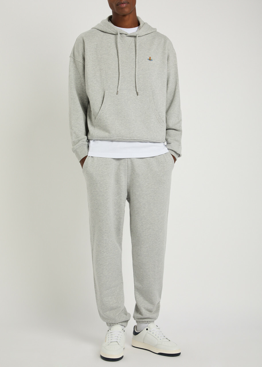 Vivienne Westwood Classic Logo-embroidered Cotton Sweatpants Grey