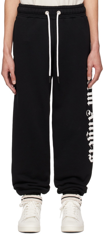 Photo: Palm Angels Black Printed Lounge Pants