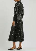 A.W.A.K.E Mode Stud-embellished Faux Leather Coat Black