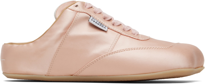 Photo: MM6 Maison Margiela Pink Satin Factory Sneakers