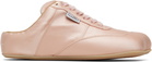 MM6 Maison Margiela Pink Satin Factory Sneakers