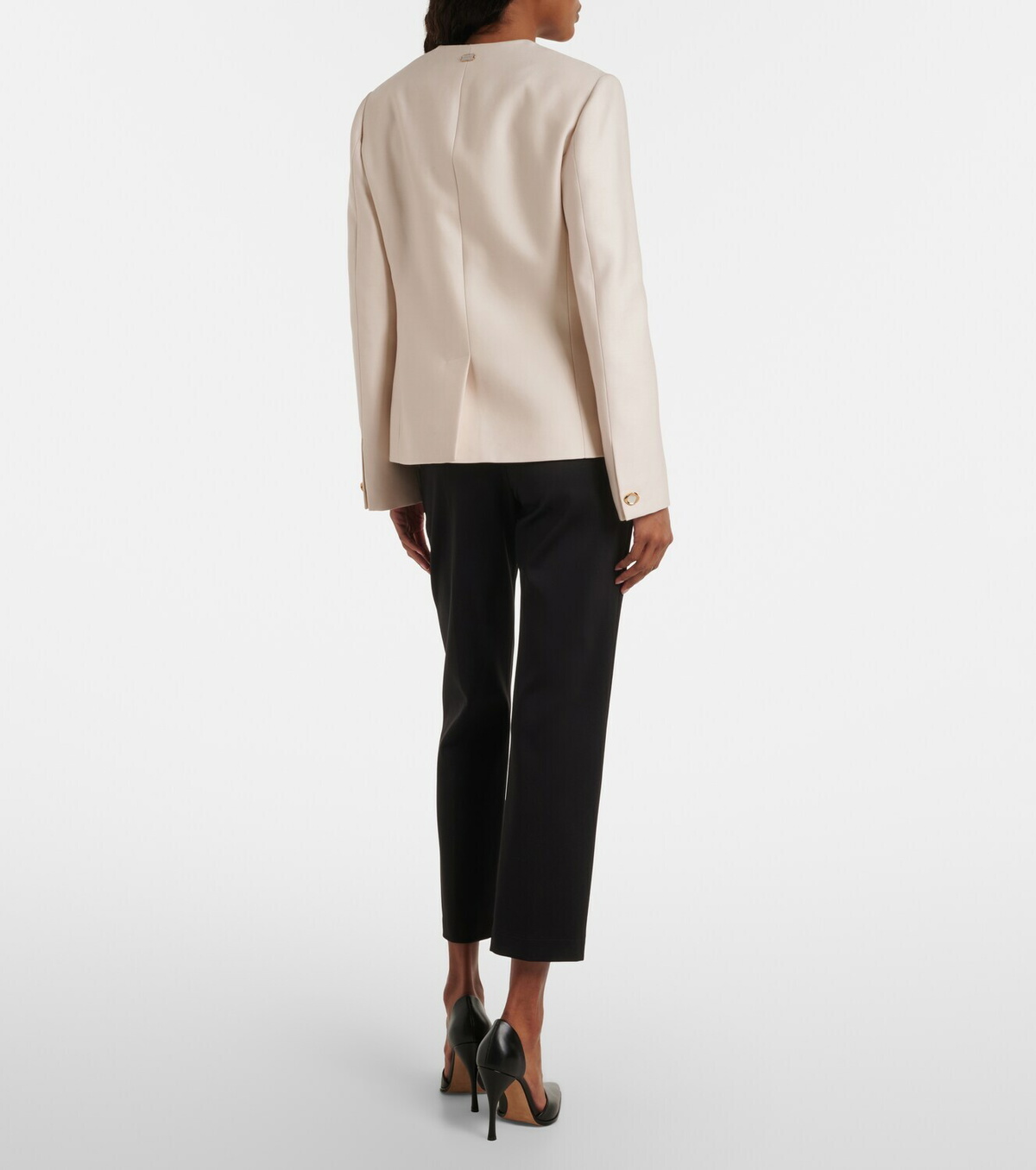 Agnona Jersey cropped slim pants