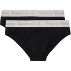 Vivienne Westwood Two-Pack Black Slip Band Briefs