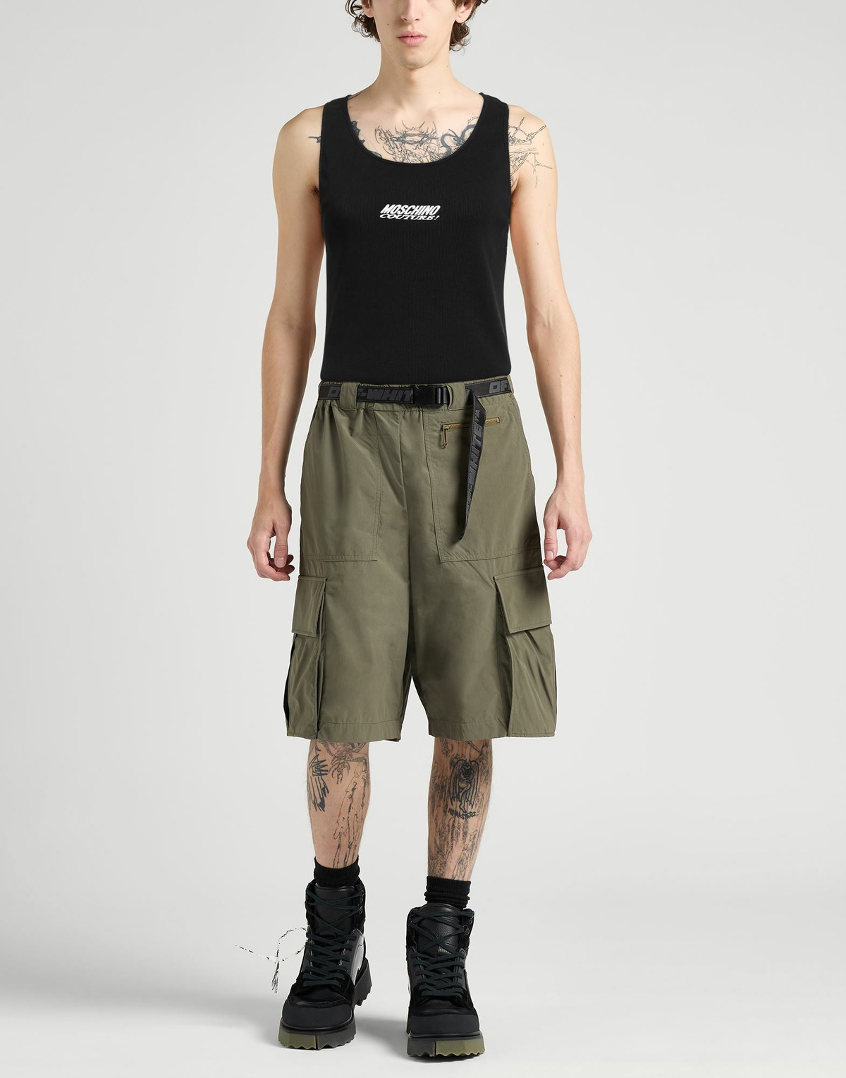 Moschino Mens Tank top in Black