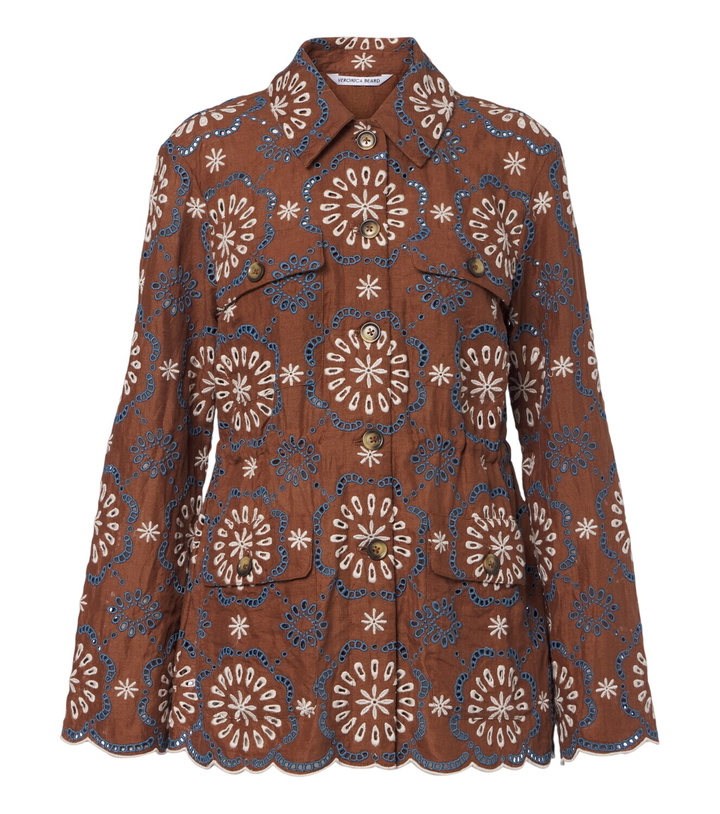 Photo: Veronica Beard Kiki broderie anglaise linen jacket
