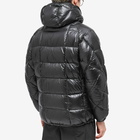 And Wander Men's Diamond Stitch Down Hooded Jacket in Black