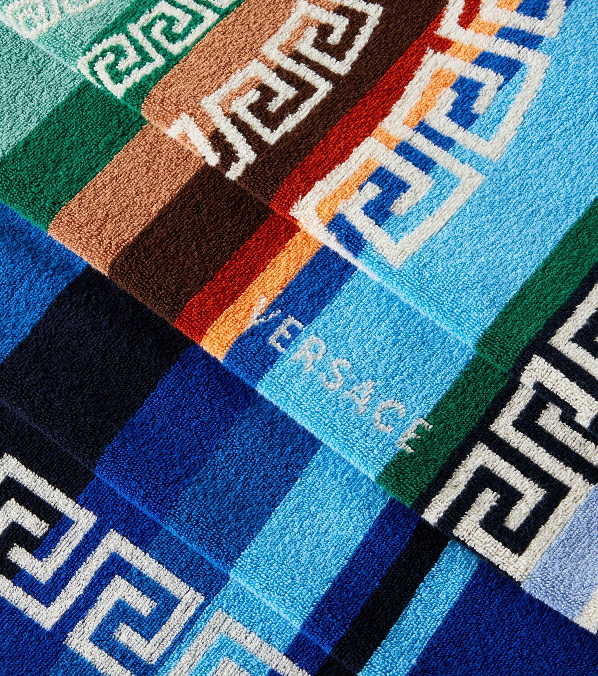 Versace Home Striped cotton terry towel