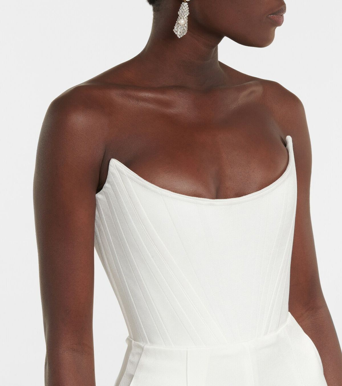 Alex Perry Bridal Slaine satin-crêpe jumpsuit