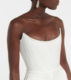 Alex Perry Bridal Slaine satin-crêpe jumpsuit