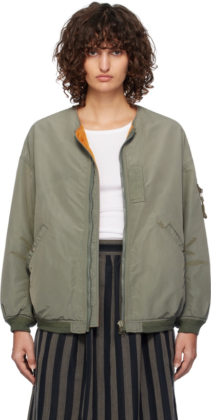 Photo: visvim Green Thorson Bomber Jacket