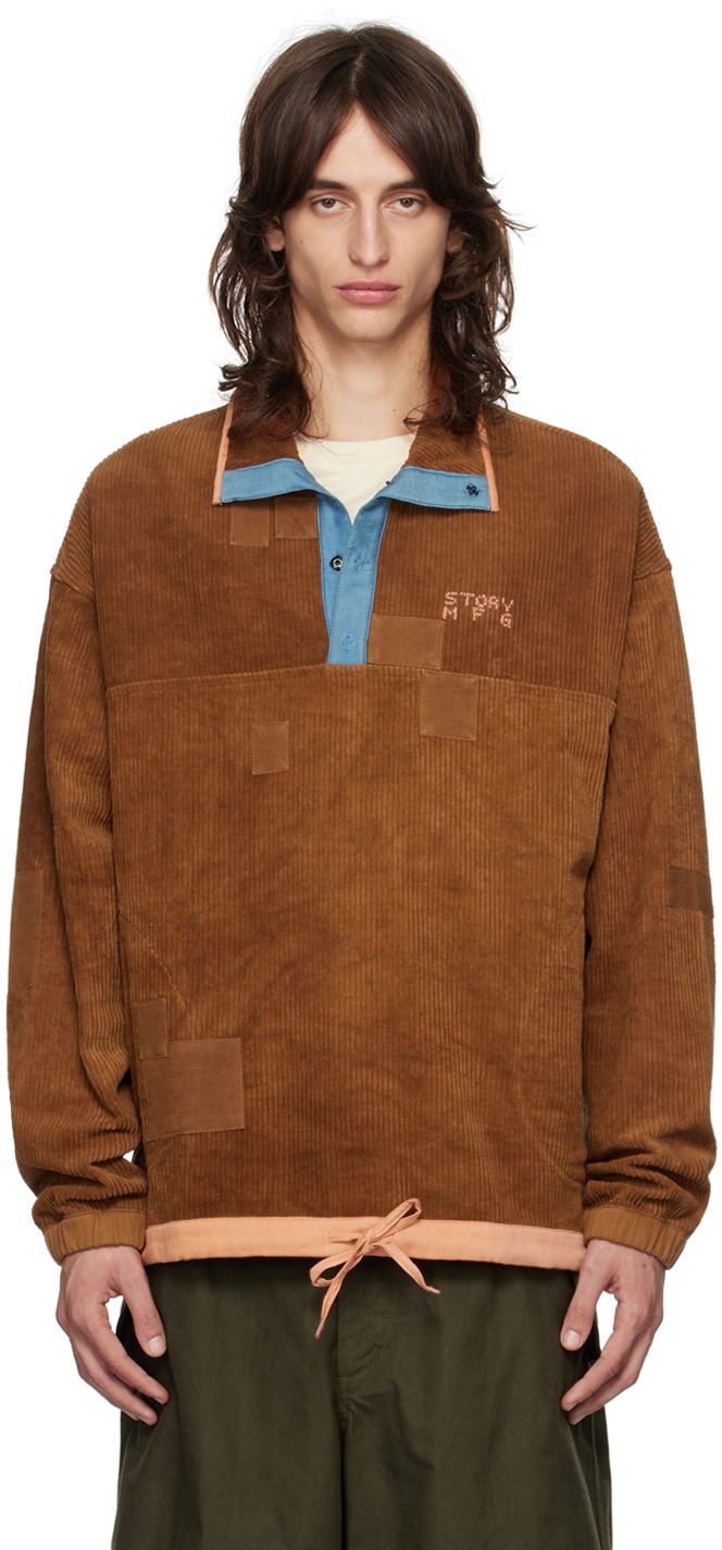 Story mfg. Brown Polite Pullover Sweatshirt Story Mfg.