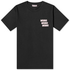 Bisous Skateboard Women's s x3 Logo T-Shirt in Black