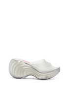 Diesel Platform mule in Melflex - Sandals Womens in Silver
