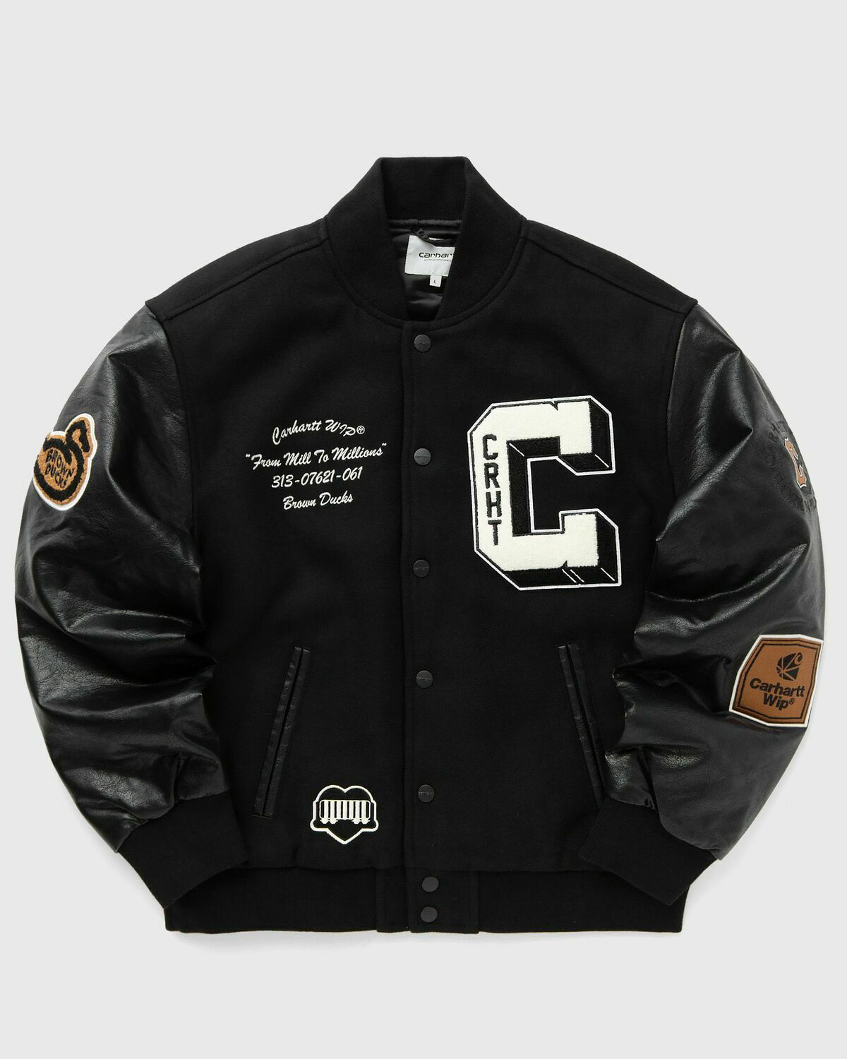 Carhartt BROWN DUCKS BOMBER カーハート ボンバー 楽天市場】カーハート ダブリューアイピー スタジャン ボンバー