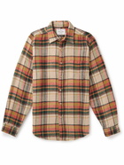 Portuguese Flannel - Checked Cotton-Flannel Shirt - Orange