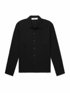 Séfr - Sense Camp-Collar Crepe Shirt - Black