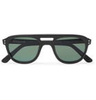 E.B. Meyrowitz - The Neutra Aviator-Style Matte-Acetate Polarised Sunglasses - Black