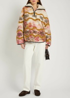 Isabel Marant étoile Marner Patterned Fleece Coat Multicoloured