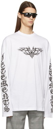 VETEMENTS White Gothic Long Sleeve T-Shirt