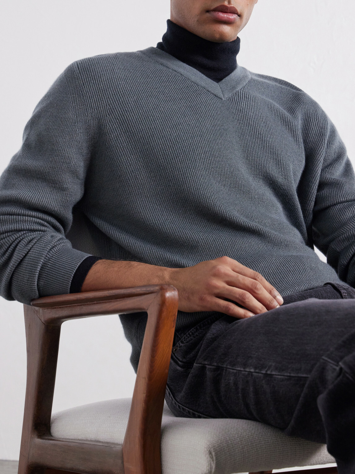 Begg & Co - Adrien Cashmere Sweater - Gray