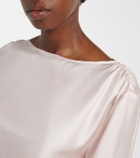 Loulou de Saison Mano silk satin top
