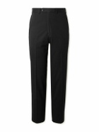 Saman Amel - Straight-Leg Cotton-Blend Trousers - Black