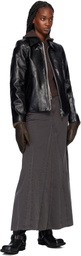 OUR LEGACY Brown Shearling Mittens