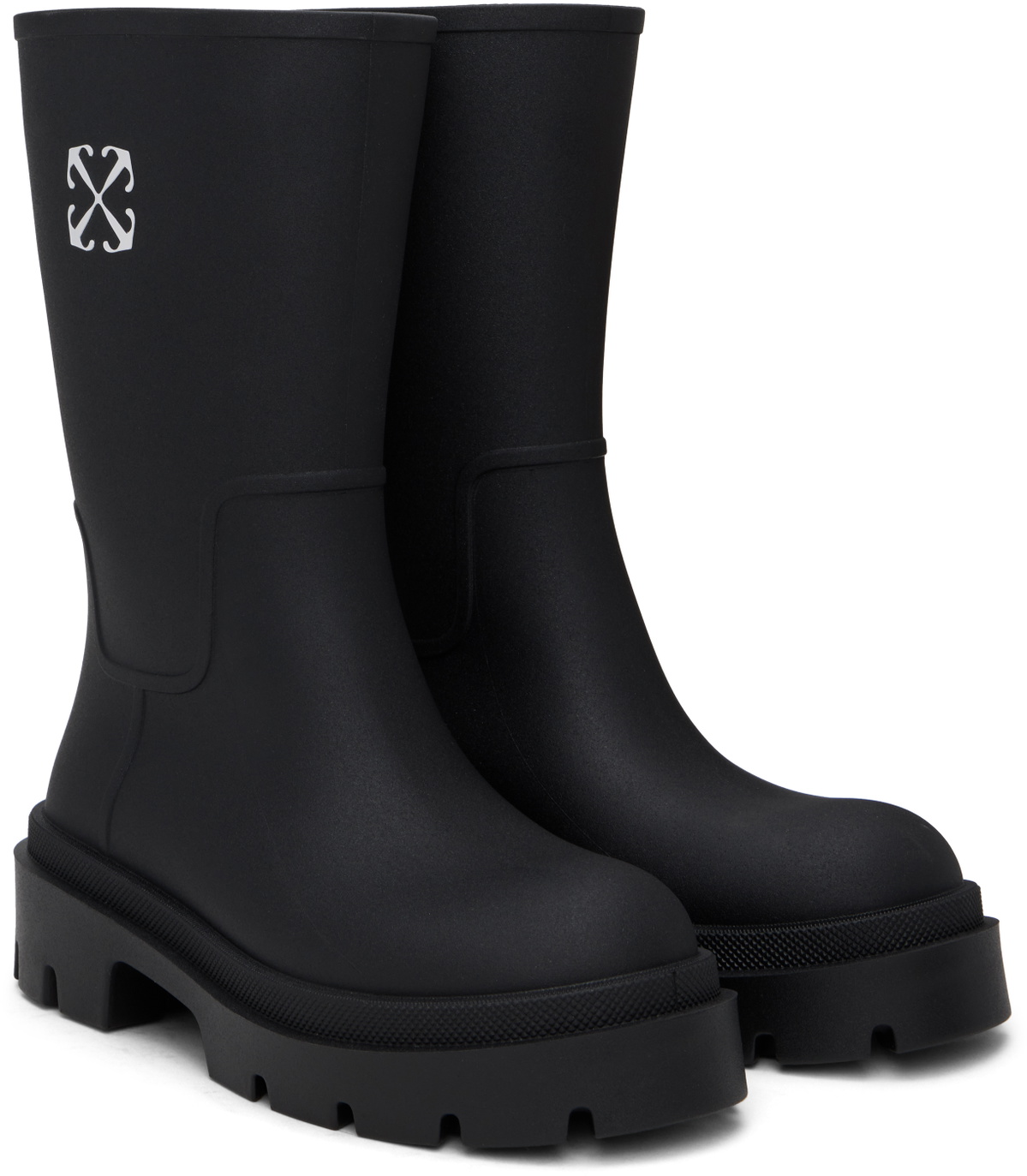 Off-White Black Reboot Arrow Boots