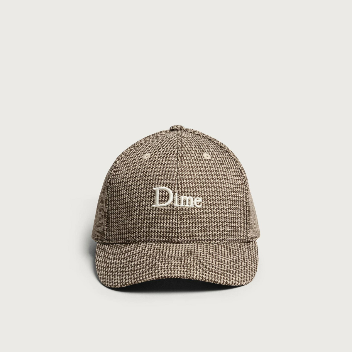Dime Men's Classic Houndstooth Low Pro Cap in Camel