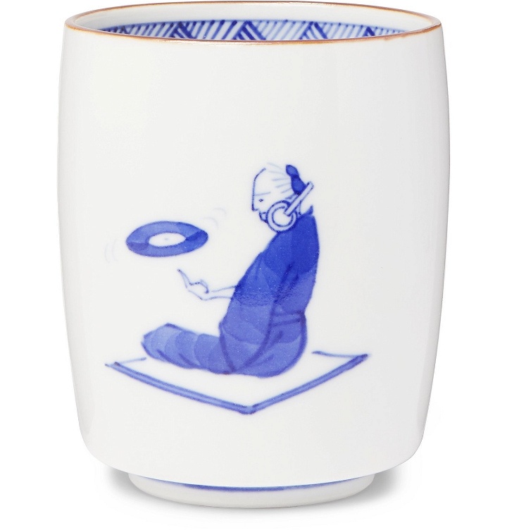 Photo: Japan Best - Printed Porcelain Tea Cup - White